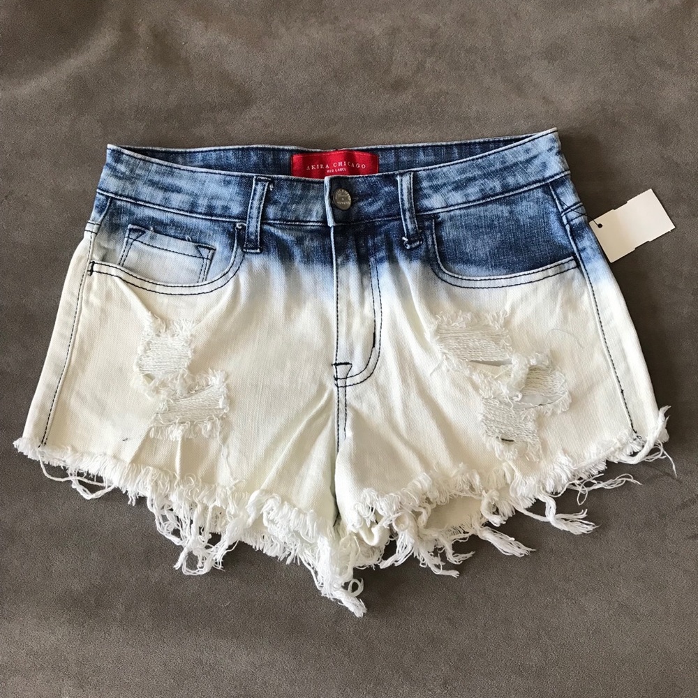 NWT Akira Distressed Denim Shorts, Sz Small